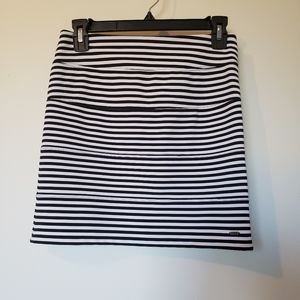 Victoria's Secret PINK Striped Bandage Mini Skirt